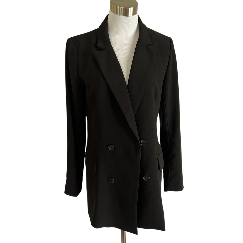Rachel Zoe Black Double-Breasted Women's Blazer Small